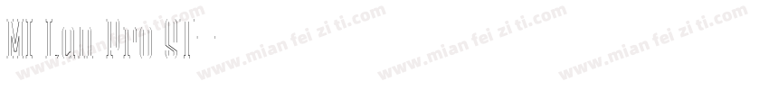 MI Lan Pro ST字体转换
